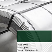 Рулон оцинкованный окрашенный RAL 6005